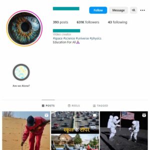 620K Science Education Instagram Account for sale
