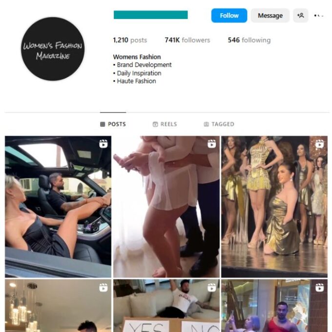 740K Fashion Dresses Instagram Account for sale