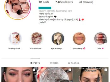 7K Women's Makeup Instagram Account for sale