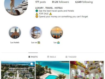 80K Travel Destinations Instagram Account for sale