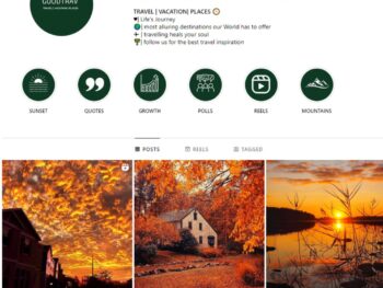 80K Travel Places Instagram Account for Sale