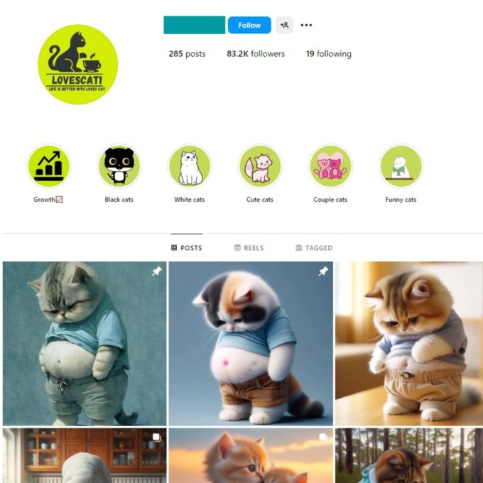 80K Viral Cats Instagram Account