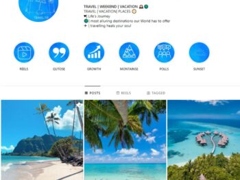 85K Travel Vacation Instagram Account for Sale