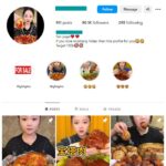 90K Food Eating Instagram Account for sale