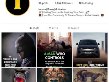 9K Entrepreneur Motivation Instagram Account for sale