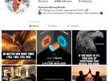 9K Success Motivation Instagram Account for sale