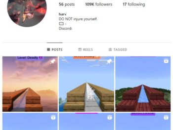 105K Minecraft Gaming Instagram Account for sale