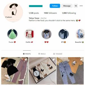 110K Women's Dresses Instagram Account for sale