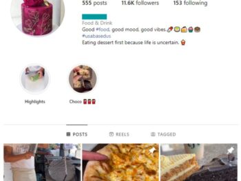 11K Food Desserts Instagram Account for sale