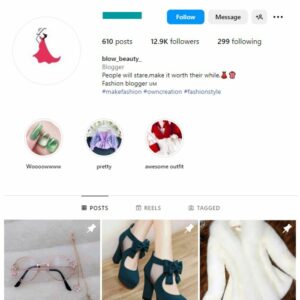12K Fashion Beauty Accessories Instagram Account for sale