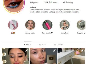 15K Makeup Skincare Instagram Account for sale