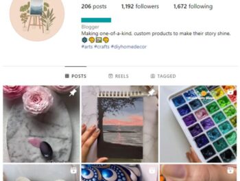 1K Art and Craft Instagram Account for sale