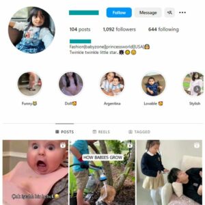1K Babies Kids Instagram Account for sale