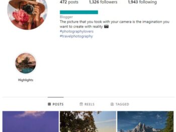 1K Explore Travel Instagram Account for sale