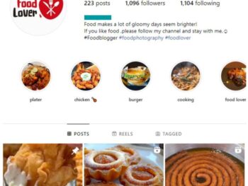 1K Fast Food Instagram Account for sale