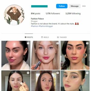 1K Girl's Makeup Instagram Account for sale