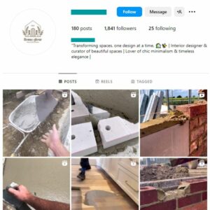 1K Interior Renovation Design Instagram Account for sale