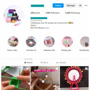 1K Origami DIY Instagram Account for sale