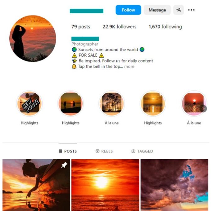 20K Travel Destinations Instagram Account for sale
