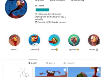 210K Animation Cartoon Instagram Account for sale