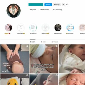 190K Babies Kids Parenting Instagram Account for Sale