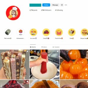 275K Desserts Cakes Food Instagram Account for Sale