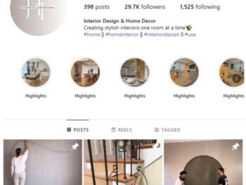 29K Interior Design Home Instagram Account for sale