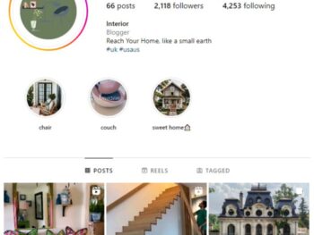2K Beautiful Home Interior Instagram Account for sale