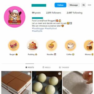2K Cakes Desserts Instagram Account for sale