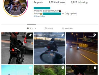 2K Motorcycle Bike Instagram Account for sale
