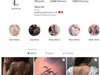 2K Tattoo Art Instagram Account for sale