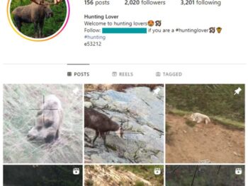 2K Wildlife Hunting Instagram Account for sale