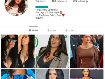 35K Salma Hayek Actress Fan Instagram Account for sale