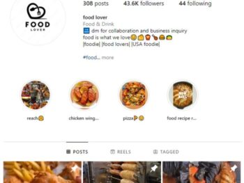 40K Cuisine Food Instagram Account for sale