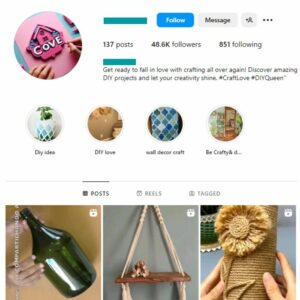 45K DIY Decor Instagram Account for sale