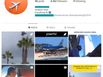 4K Airplanes Aviation Instagram Account for sale