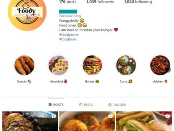 4K Burger Food Instagram Account for sale