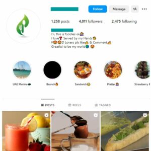 4K Food Cooking Instagram Account for sale