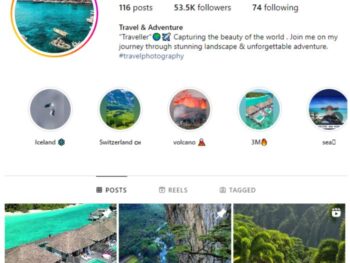 50K Travel Adventure Instagram Account for sale