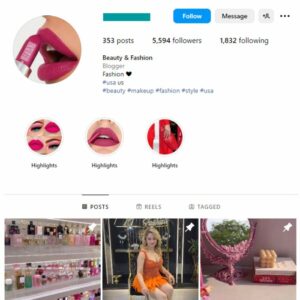 5K Beauty Makeup Instagram Account for sale