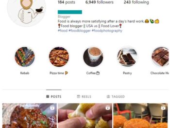 6K Cooking Food Instagram Account for sale