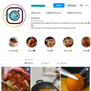 6K Viral Food Instagram Account for sale