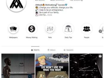 115K Success Motivation Instagram Account for sale