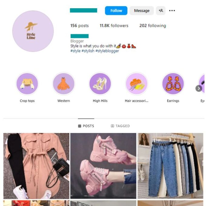 11K Women's Outfits Fashion Instagram Account for sale