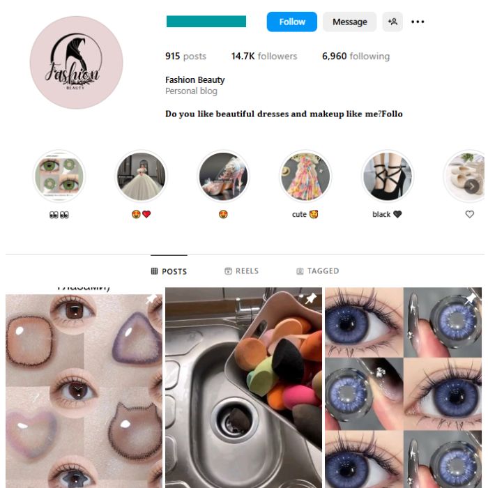 14K Fashion Lifestyle Instagram Account for sale