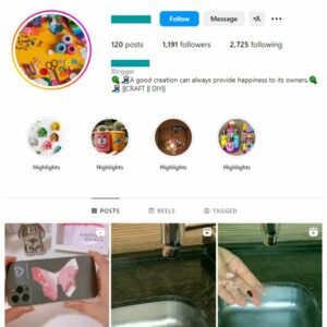 1K DIY Crafts Instagram Account for sale