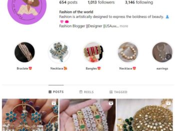 1K Fashion Jewelry Instagram Account for sale