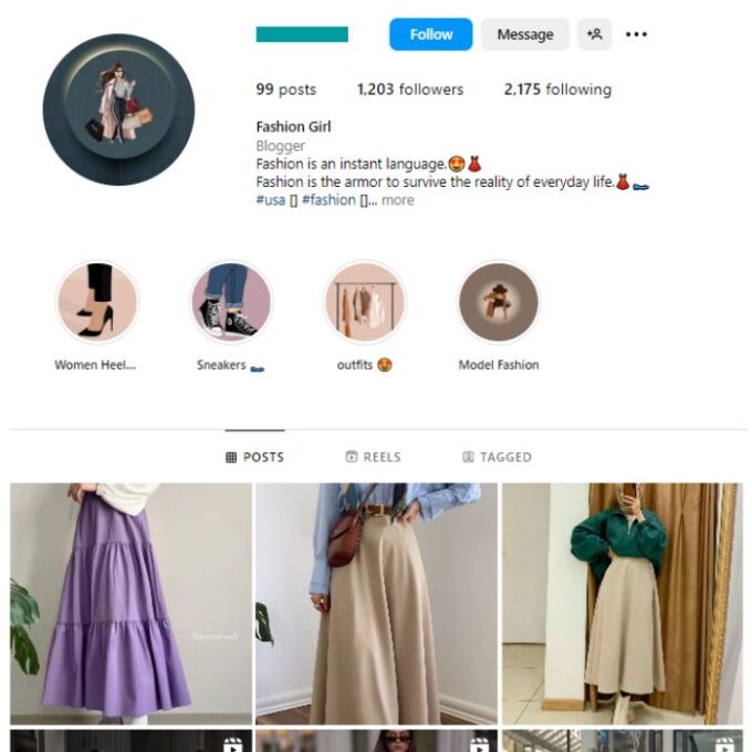 1K Fashion Outfits Instagram Account for sale