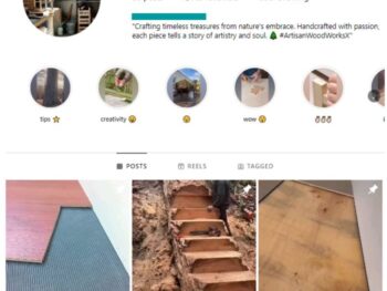 1K Furniture Woodwork Instagram Account for sale