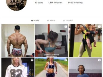 1K Gym Fitness Motivation Instagram Account for sale